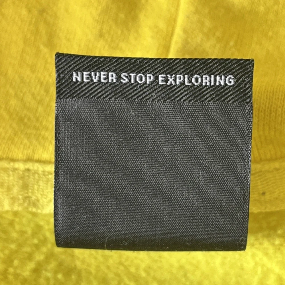 The North Face Yellow 2.0 Red Box‎  Pullover Hoodie Kangaroo Pocket High Vis L